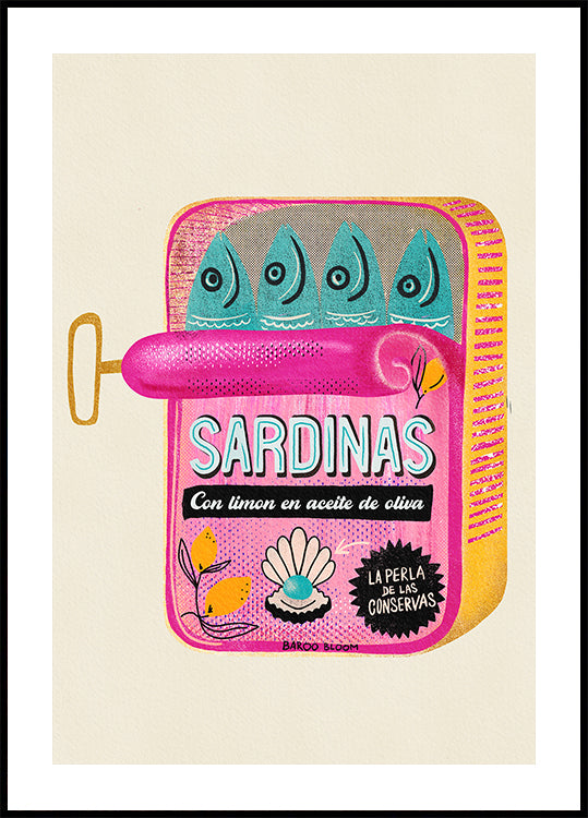 Sardines Tin Can Plakat