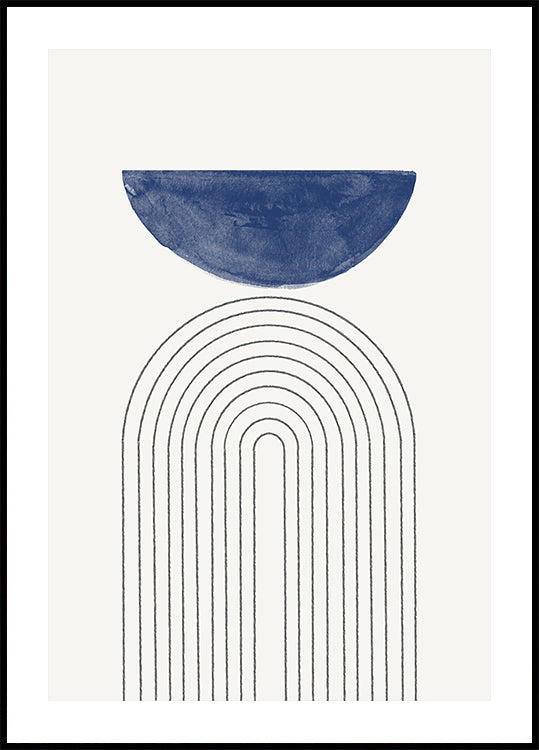 Curved Serenity Plakat
