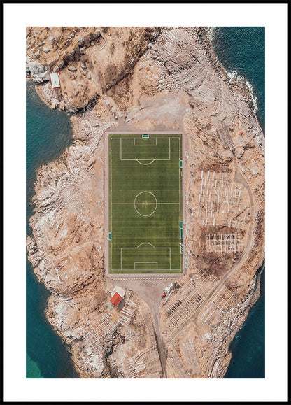 Soccer Field in Norway Plakat