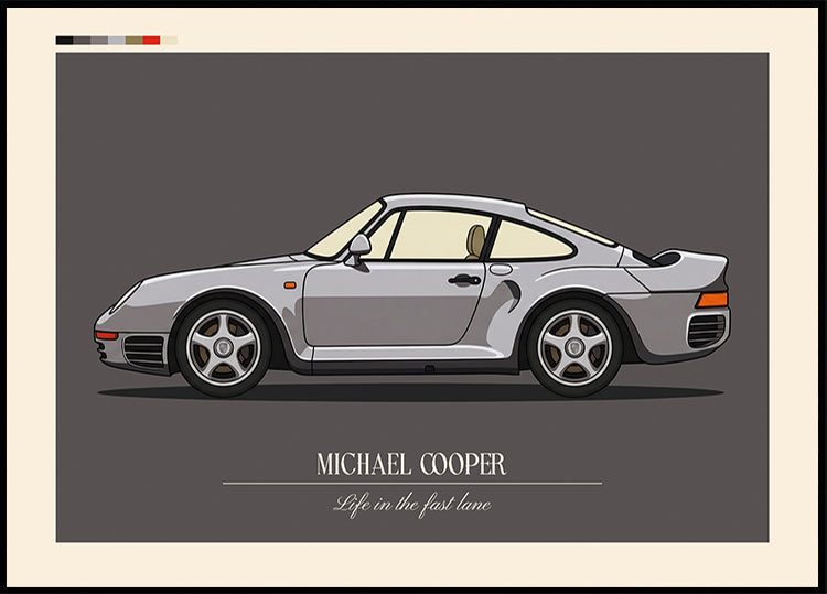 Sport Car Personal 3 Plakat