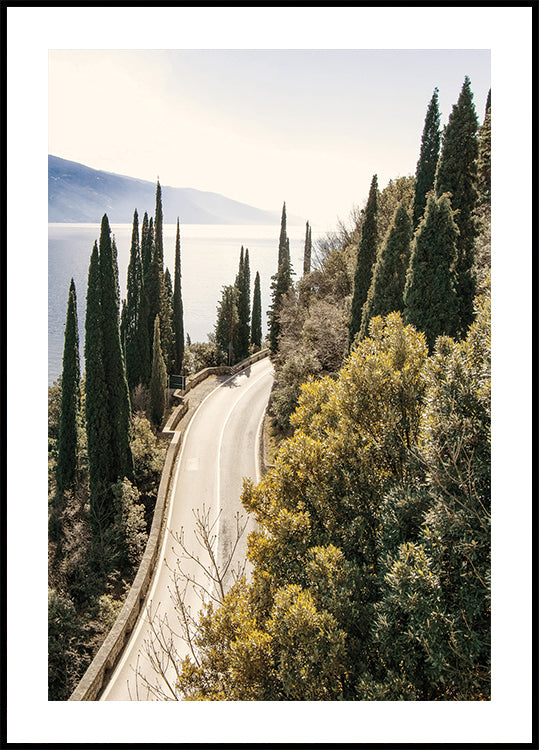 Road Along Lake Garda Plakat