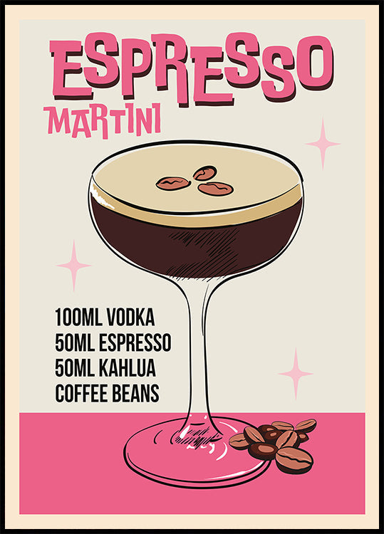Espresso Martini Plakat