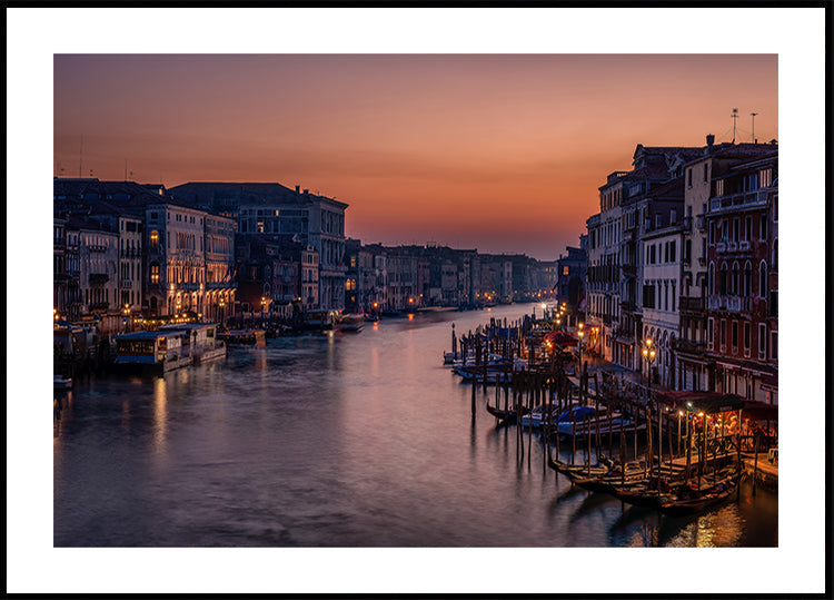 Venice Grand Canal at Sunset Plakat