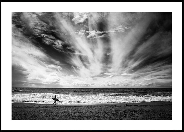 The loneliness of a surfer Plakat