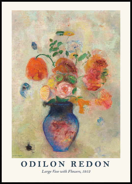 Large Vase With Flowers, Odilon Redon 1912 Plakat