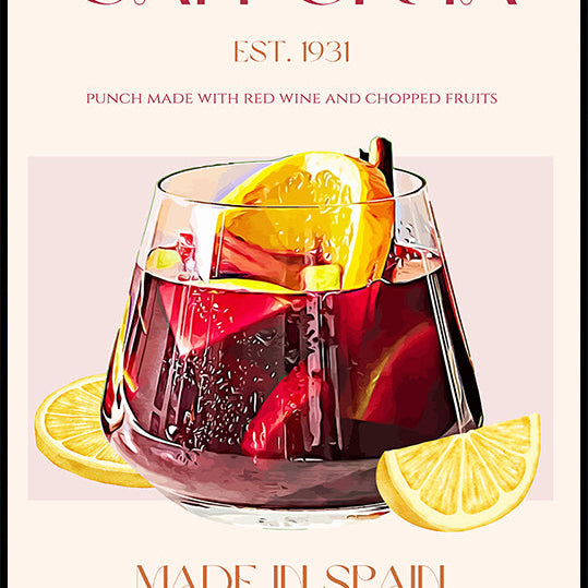 A Glass Filled With Red Wine Plakat