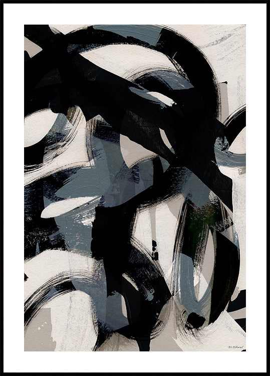 Abstract Brush Strokes 152 Plakat