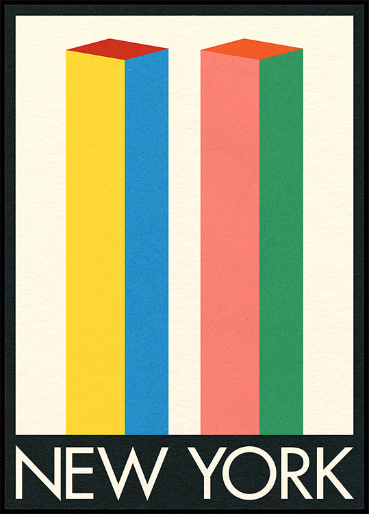 New York Twin Towers Plakat