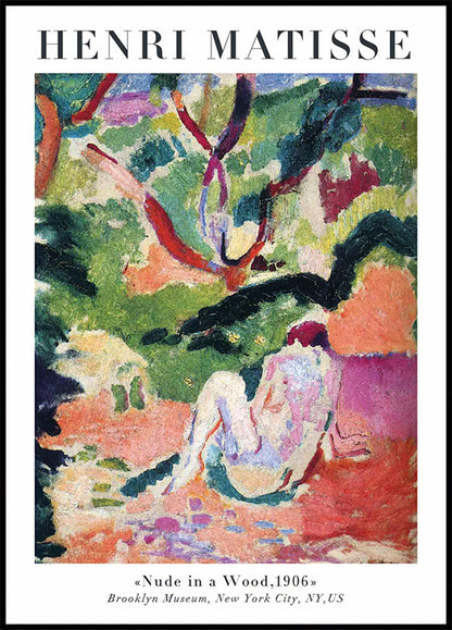 Nude in a Wood By Henri Matisse Plakat