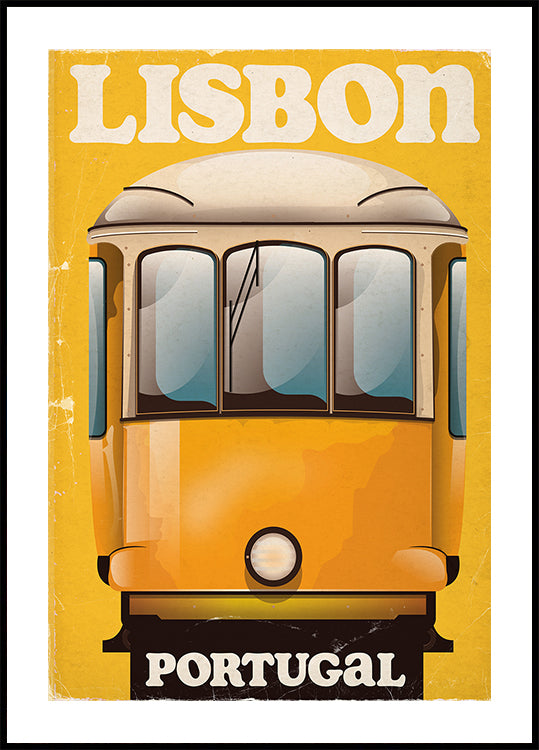 Lisbon Portugal Vintage Travel Plakat Plakat