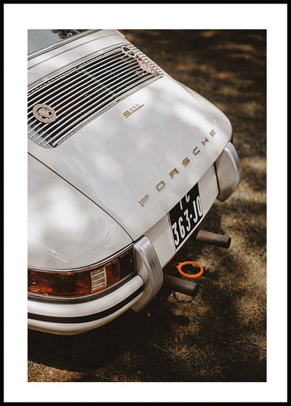 White Porsche 911 Plakat