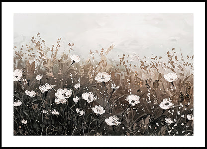 Wildflowers Vintage Landscape Plakat