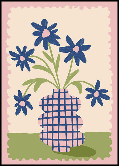 Cute Flowers in a Vase Plakat