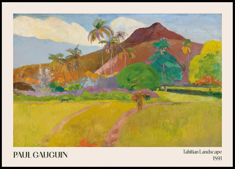 Tahitian Landscape, 1891, Paul Gauguin Plakat