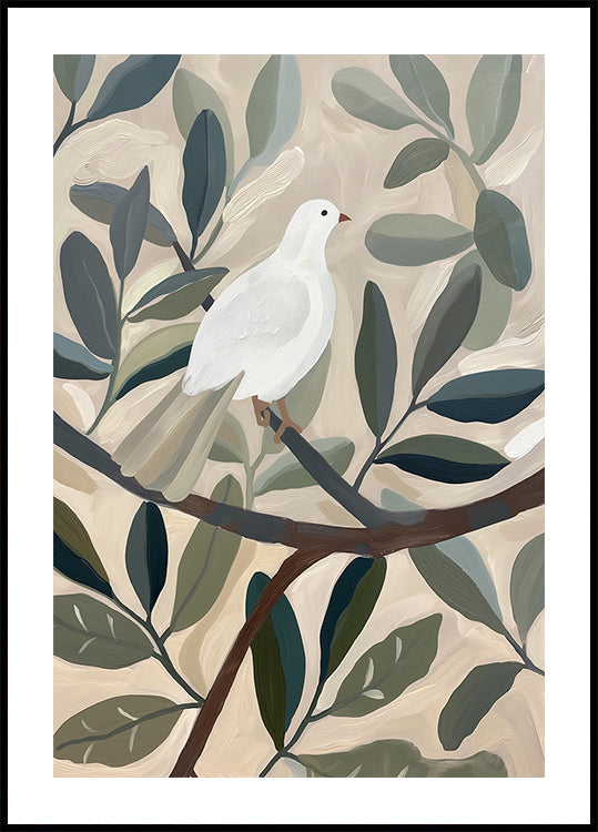 Dove In Tree Plakat