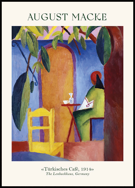 Turkish Cafe, August Macke Plakat
