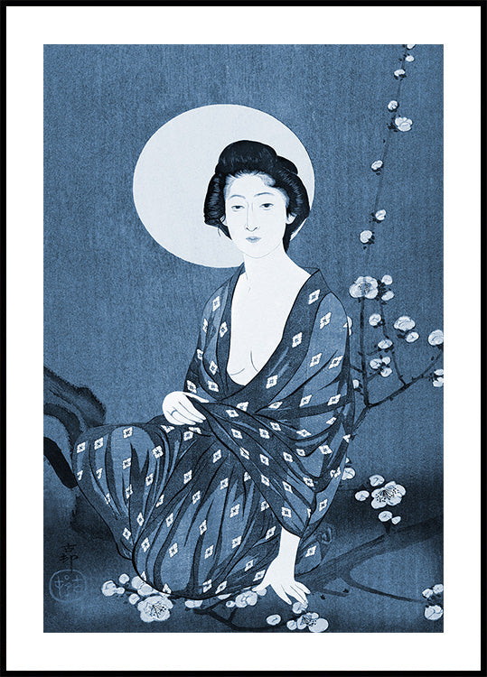 Japanese Midnight Blue Plakat