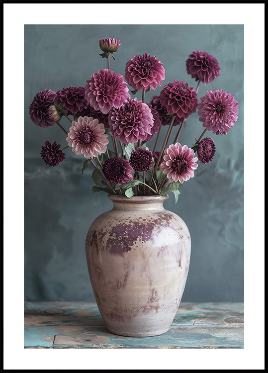 Purple Dahlia Elegance Plakat