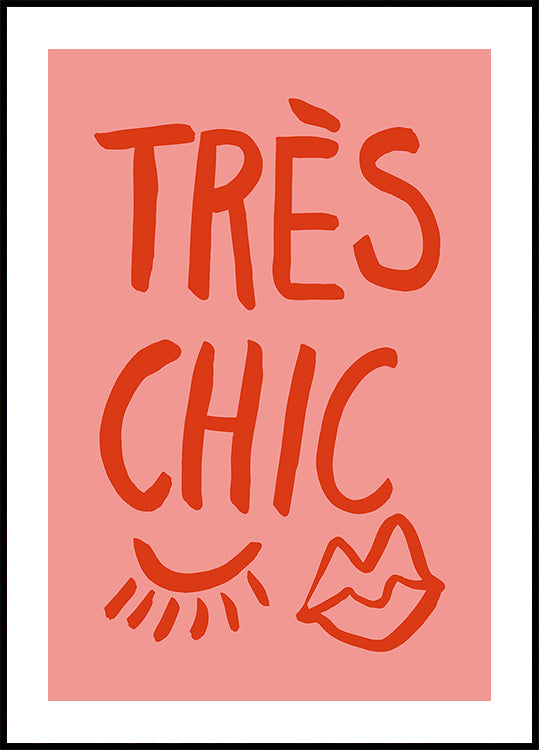 Très Chic Pink Plakat