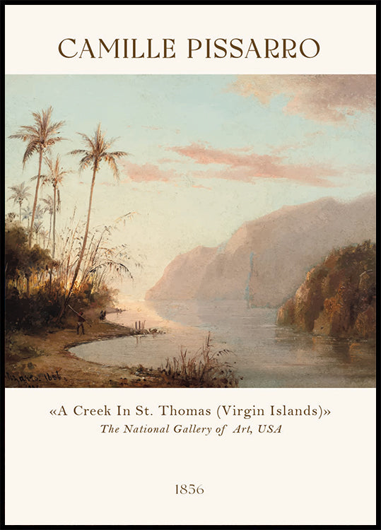 Camille Pissarro Tropical Caribbean Creek Plakat