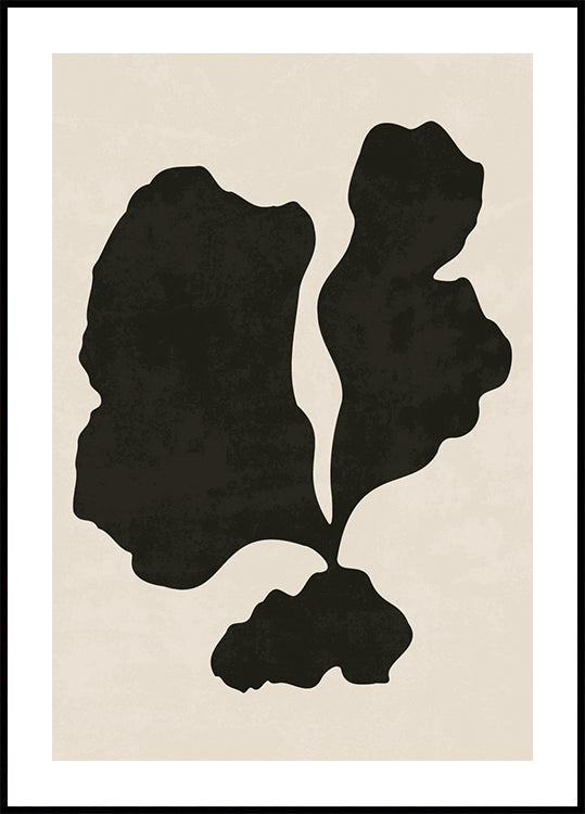 Black Abstract Shape Plakat