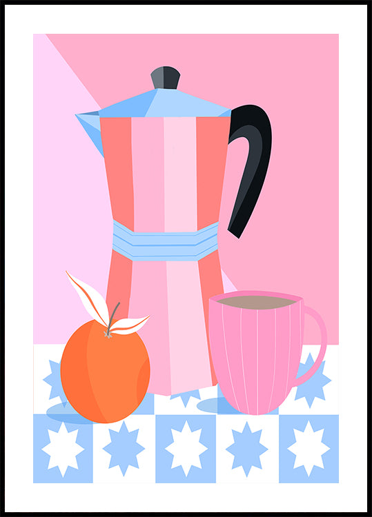 Still Life with Moka Pot Plakat