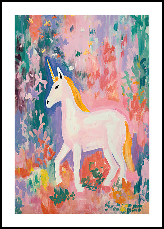Colorful Unicorn Plakat