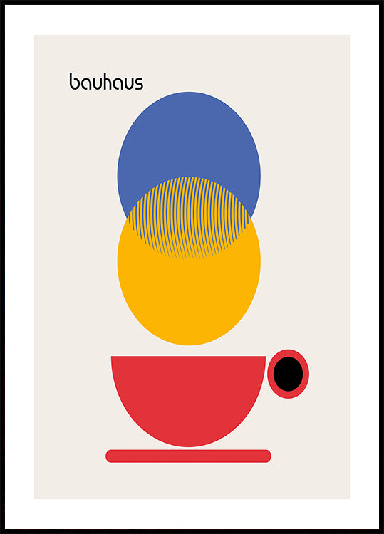 Bauhaus Coffee Abstract Plakat