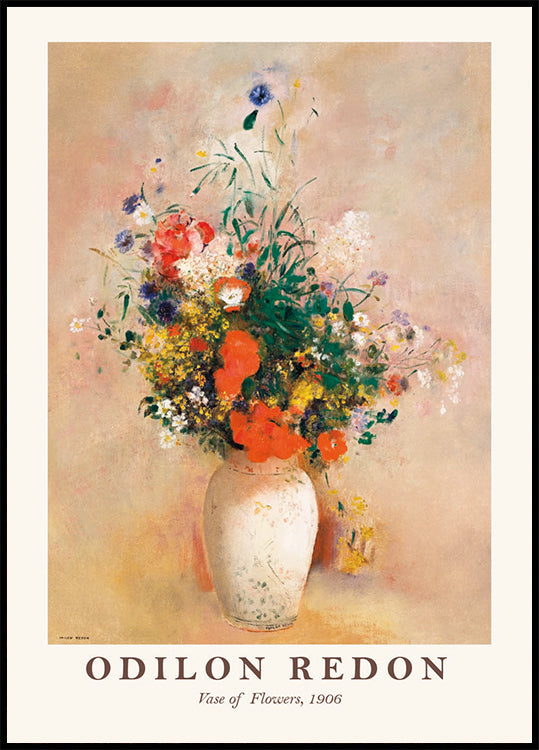 Odilon Redon, Vase of Flowers Plakat