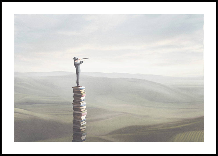 Tower of Books Plakat