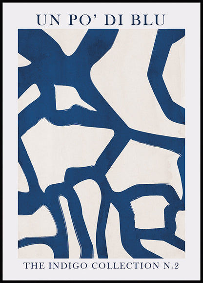 Blue Abstract Design for Art Display Plakat