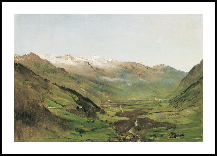 The Gastein Valley by Anton Romako Plakat