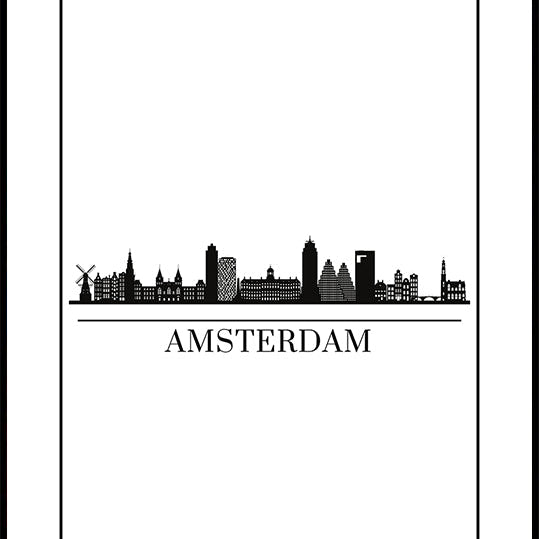 Amsterdam Skyline Plakat
