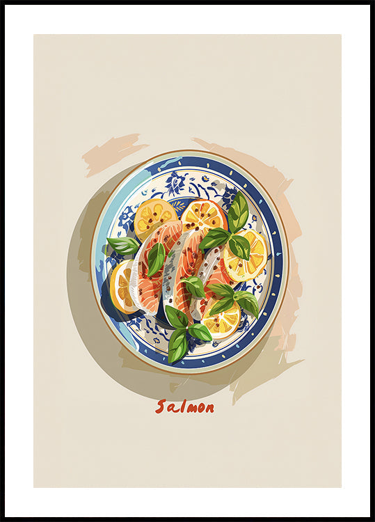 Zesty Salmon Plate Plakat
