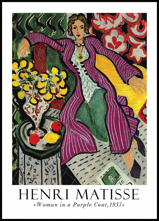 Henri Matisse - Woman in a Purple Coat Plakat