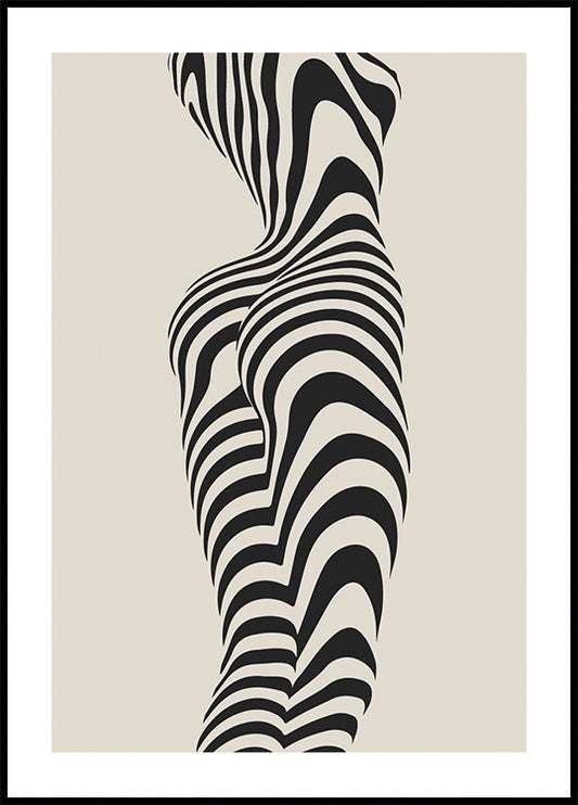 Abstract Woman Figure Plakat