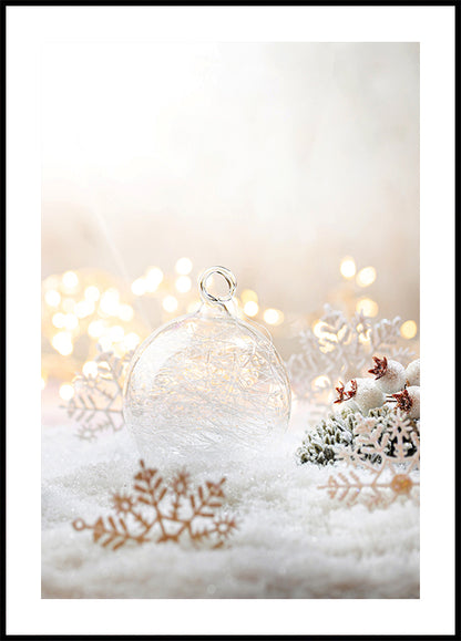 Christmas White Decorations №2 Plakat