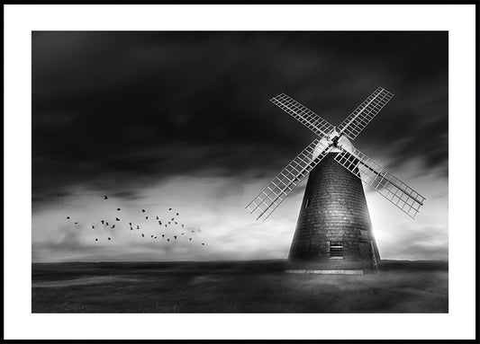 The Dark Mill in B&W Plakat