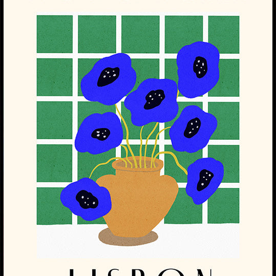 Flower Market Lisbon Portugal Plakat