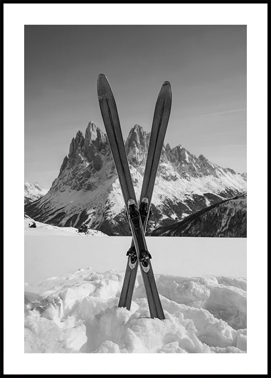 Crossed Skis Plakat