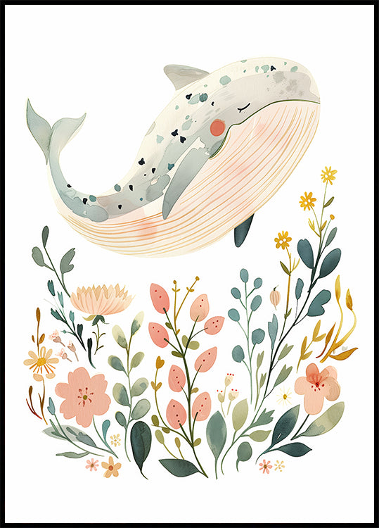 Happy Whale Plakat
