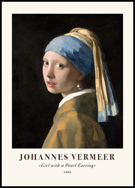Johannes Vermeer, Girl with a Pearl Earring Plakat