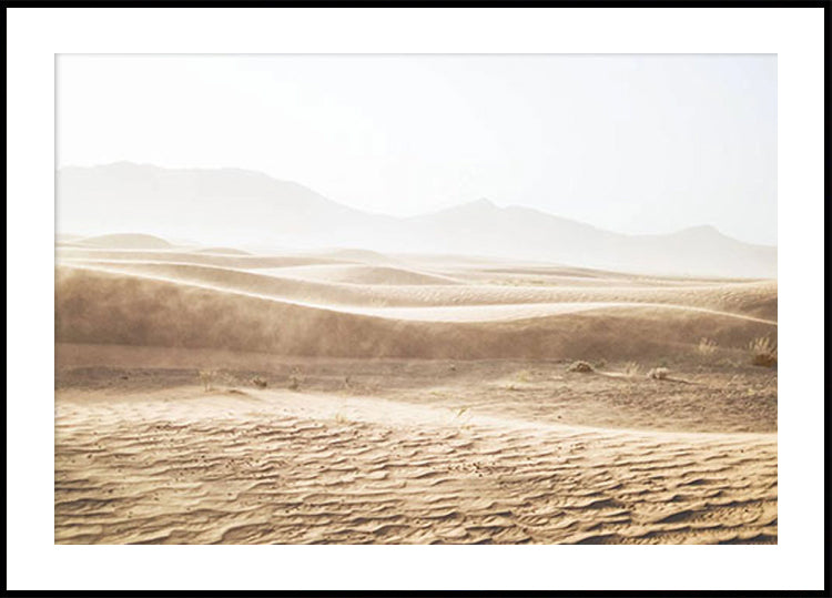 Serene Desert Sand Dunes Plakat