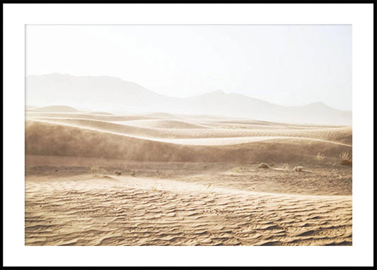 Serene Desert Dunes, Tranquil Nature Plakat