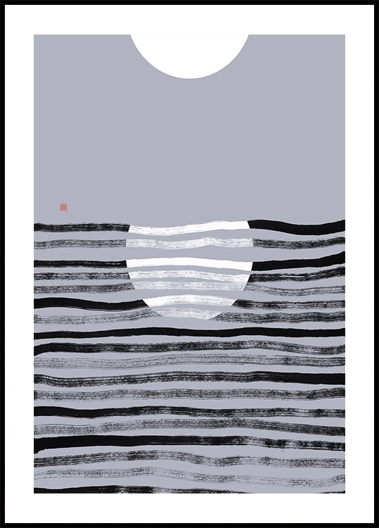 Hidden Moon N°2 | Reflection Plakat