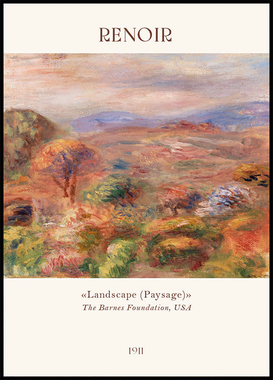 Renoir Landscape, Paysage Plakat
