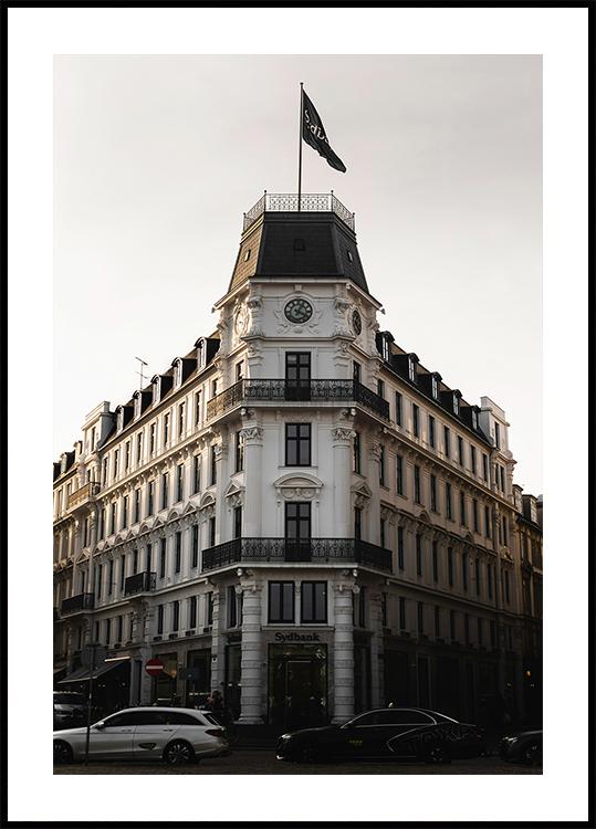 Copenhagen Historic Building Evening Plakat