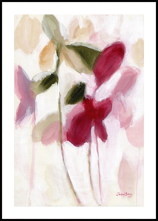 Botanical In Violet and Gold Plakat