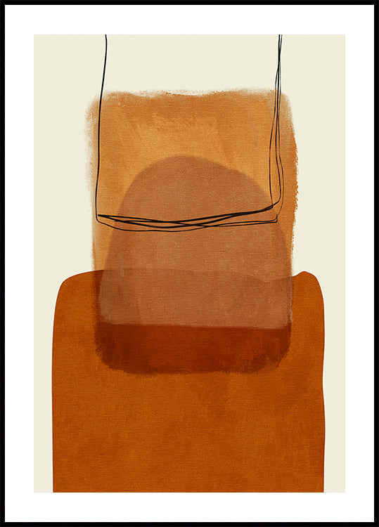 Painted Lines Desatur Kopie Plakat