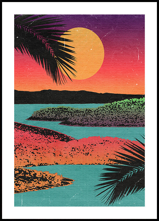 Retro Sunset Plakat